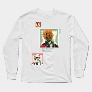 USD000012 - Thomas Jefferson tanned skin with earrings Long Sleeve T-Shirt